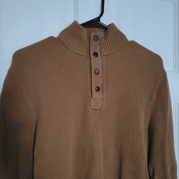 Express Men's 1/4 Button Sweater - Picture 3 of 5